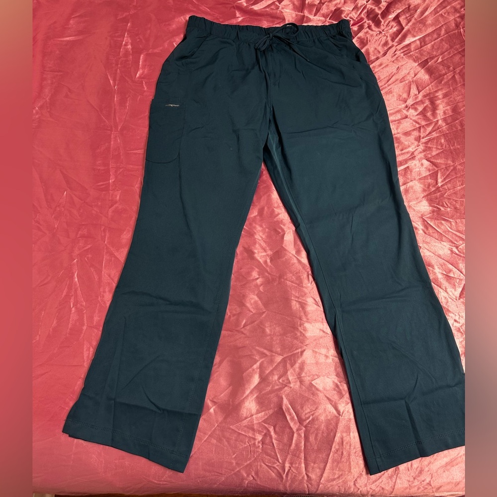 Healing Hands Scrub Pants Dark Teal Drawstring Pants
